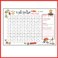 4 på stribe - Minus (stor)
