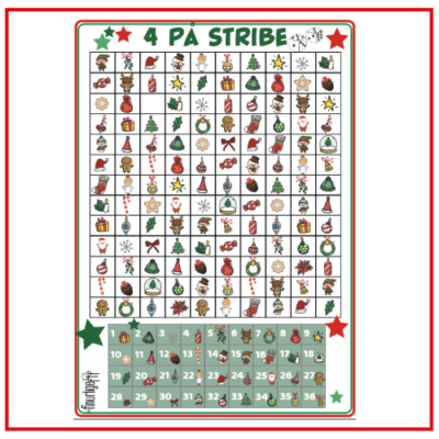 4 på stribe - Jul - Regnestrategier