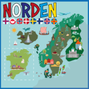 Arbejd med Norden – faglig læsning, sprogforståelse og lytteforståelse. Lav jeres egne faktabøger, sprogstafeter, kreative kort og arbejd med sproget i den interaktive bog.