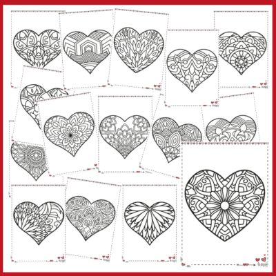 Doodle-Hjerter