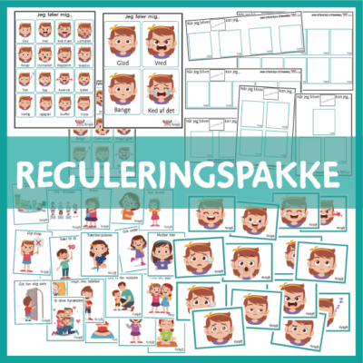 Reguleringspakken: Visuelle værktøjer til børns følelsesmæssige udvikling og trivsel Børn bruger følelsesreguleringspiktogrammer for at fremme socioemotionel udvikling, selvstændighed og trivsel.
