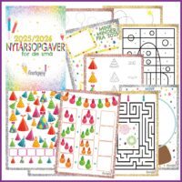 finurlige nytårsopgaver for de mindste 2025/2026