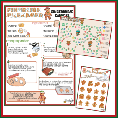 Gingerbread - JulekagePakken Skab hyggelige stunder for hele familien med vores julekagepakke. Bag Gingerbread, pynt med glasur og hyg jer med vores julekagespil imens.