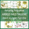 Billede af Slangen Samba matematikmateriale med opgavesider og brainbreaks for talene 11-20.