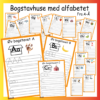 Bogstavhuse med alfabetet