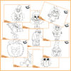 Prik til prik opgaver - Tallene 1-40 - Halloween