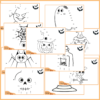 Prik til prik opgaver – Tallene 1-10 – Halloween