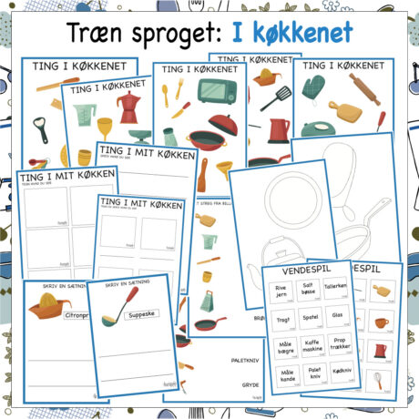 “Træn sproget: Køkkenet” er et kreativt og pædagogisk sprogtræningsmateriale, der er specielt udviklet til at hjælpe tosprogede børn med at forbedre deres danske sprogfærdigheder og give små børn en sjov måde at udforske og lære nye ord og sætninger på. “Træn sproget: Køkkenet” er et kreativt og pædagogisk sprogtræningsmateriale, der er specielt udviklet til at hjælpe tosprogede børn med at forbedre deres danske sprogfærdigheder og give små børn en sjov måde at udforske og lære nye ord og sætninger på.