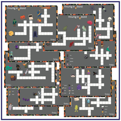 Krydsord - Halloween Krydsord - Halloween