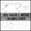 100 dages fest - DIY skabeloner