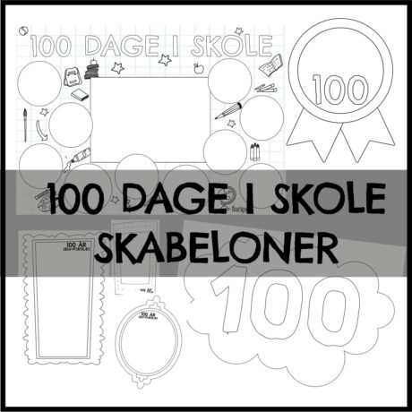 100 dages fest - DIY skabeloner