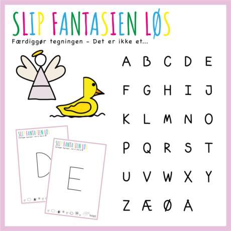 Slip Fantasien Løs: Færdiggør tegninger 4