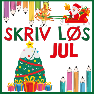 Skriv løs - for de små - Jul Materialet ‘Skriv Løs’ er skræddersyet til indskolingsbørn og ældre børn med skrive- og stavevanskeligheder, med det primære formål at motivere og udvikle deres skrivefærdigheder samt styrke deres grundlæggende dansk-faglige kompetencer.