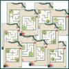 Finurlige labyrinter - Jul - Sværhedsgrad 1