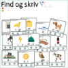 Find og skriv - Skriv vokalen - O, U eller Y