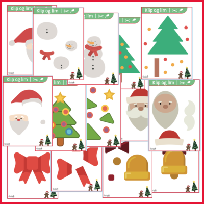 Klip og lim - Jul Klip og lim - Jul