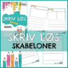 Skriv løs - for de små - Skabeloner