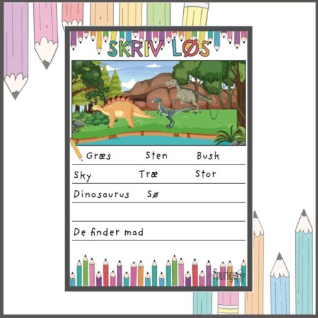 Skriv løs - for de små - Dinosaurier