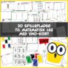 finurlig UNO - 20 spilleplader til matematisk leg med UNO-kort