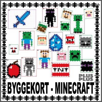 Legende læring med PLUS PLUS: Byggekort med Minecraft