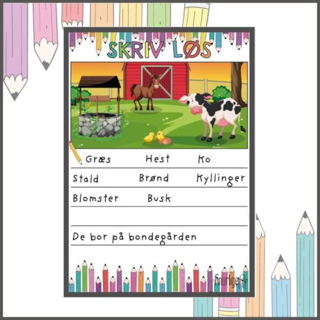 Skriv løs - for de små - Bondegård