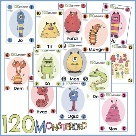 120 MONSTERORD – Monsterkrig (Spil)