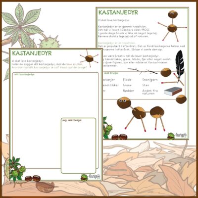 Kastanjedyr - Skriv en historie om og lav dine egne kastanjedyr