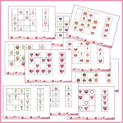 Sudoku - Valentin (mellem sværhedsgrad)