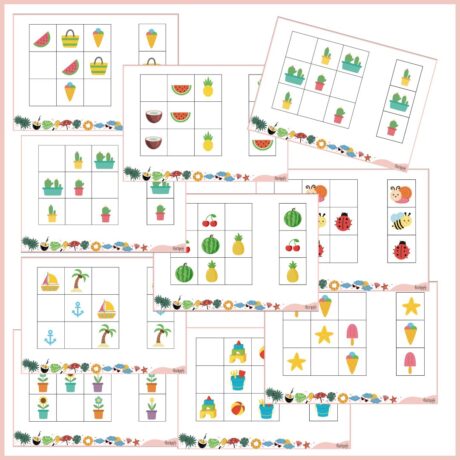 Sudoku - Sommer (let sværhedsgrad)