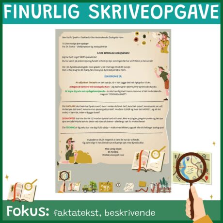 Finurlig skriveopgave - Det nye dyr i zoo