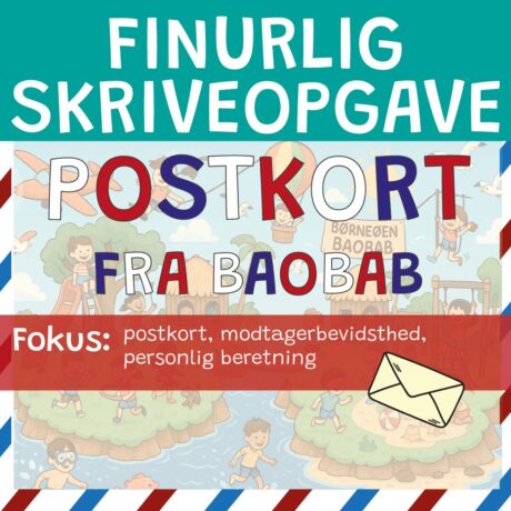 Finurlig skriveopgave - Postkort fra Baobab