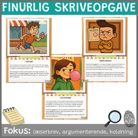 Finurlig skriveopgave - Tyggegummimysteriet