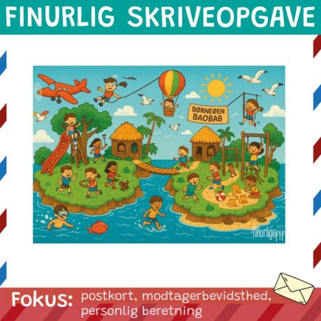 Finurlig skriveopgave - Postkort fra Baobab