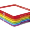 Farvede magnetiske multifunktionsbakker med whiteboard og forhøjet kant - 6 stk.