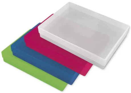Farvet plastboks - A4