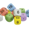Matematiske terninger i æske (sæt) - 12 stk.