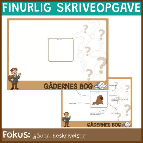 Finurlig skriveopgave - Gådernes bog