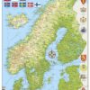 Puslespil - Kort over Norden - 75 brikker - Maxi