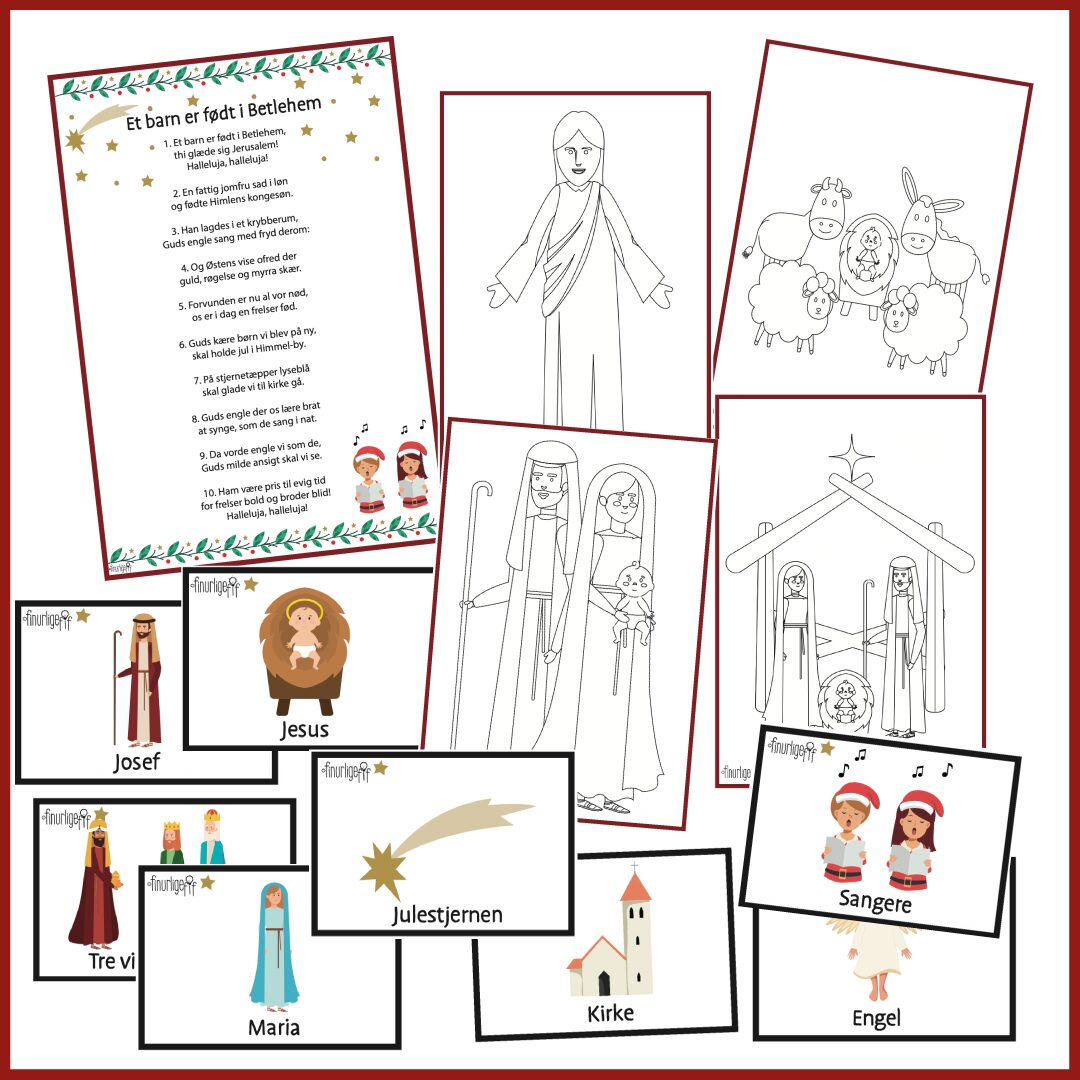 Sangpakke – Et barn er født i Betlehem (jul) – Dialogisk læringsværktøj Sangpakke – Et barn er født i Betlehem (jul) – Dialogisk læringsværktøj