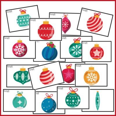 Vendespil med julekugler Vendespil med julekugler