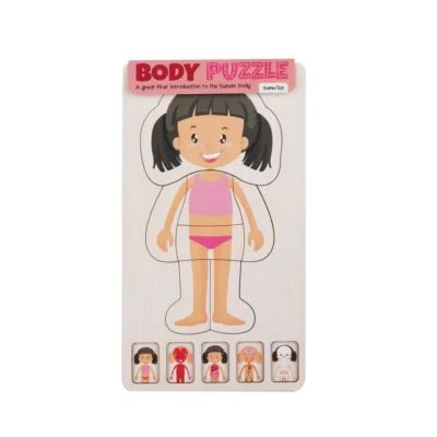 Kropspuslespil i træ - Pige - 28 brikker