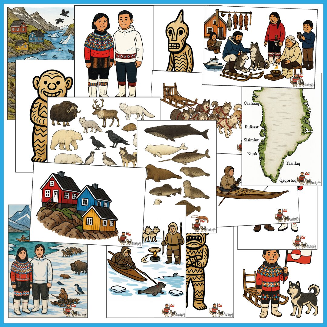 Grønland - Emnepakke (for de små) Grønland - Emnepakke (for de små)