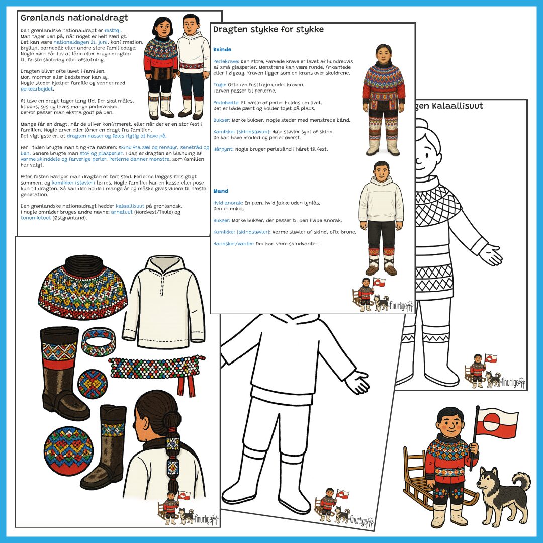 Grønland - Emnepakke (for de små) Grønland - Emnepakke (for de små)