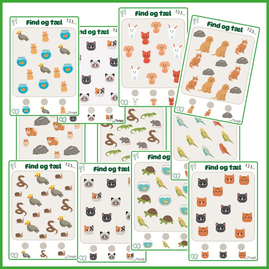 Find & Tæl - For de mindste - Kæledyr Find & Tæl - For de mindste - Kæledyr
