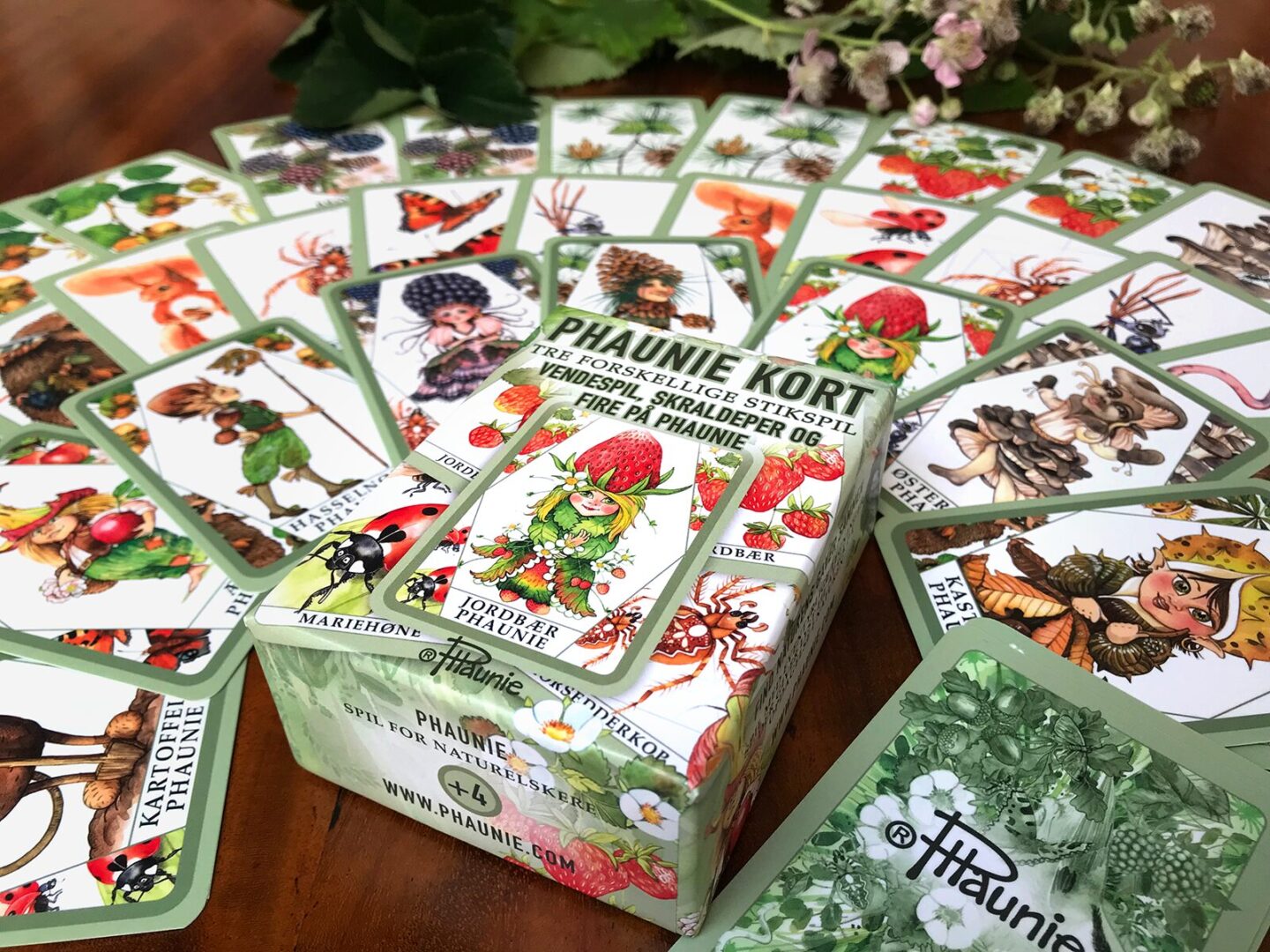 Phaunie kort - Tre forskellige stikspil Phaunie kort - Tre forskellige stikspil