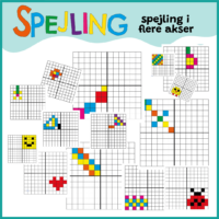 Spejling med farver og figurer #3