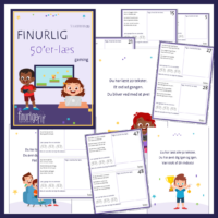 Finurlig 50’er-Læs (50 x læsetekster): Gamingtema (Niveau 1)