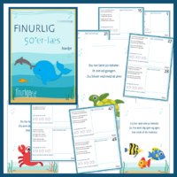 Finurlig 50’er-Læs (50 x læsetekster): Havdyrstema (Niveau 1)