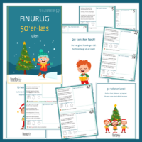 Finurlig 50’er-Læs (50 x læsetekster): Juletema (Niveau 2)