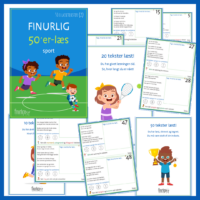 Finurlig 50’er-Læs (50 x læsetekster): Sportstema (Niveau 2)